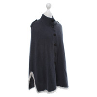 Dear Cashmere Strick-Cape in Bicolor