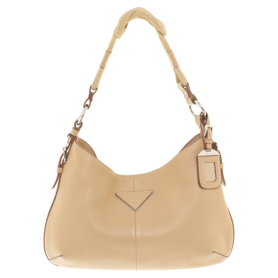 Prada Leather handbag in beige