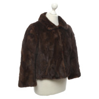 Other Designer Flora Smith brown fur jacket / coat