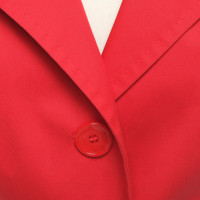 Max Mara Jacket/Coat Cotton in Red