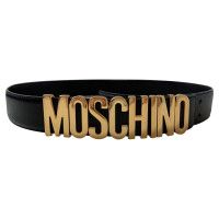 Moschino Riem Leer in Zwart