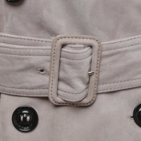 Burberry Trenchcoat gemaakt van suede leer