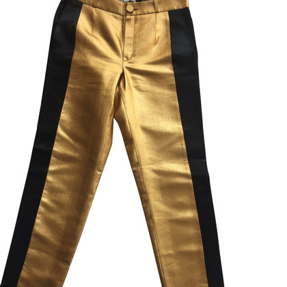 Lanvin Paio di Pantaloni in Viscosa in Oro