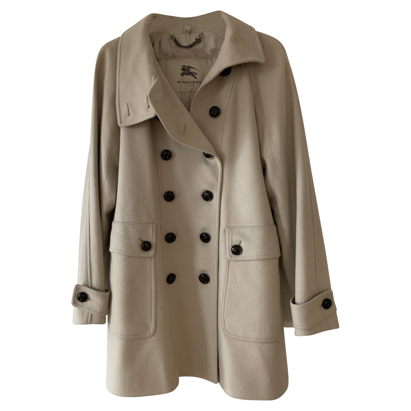 Burberry Jacket/Coat Wool in Beige - Second Hand Burberry Jacket/Coat Wool  in Beige buy used for 650€ (4739775)