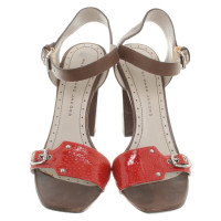 Marc By Marc Jacobs Sandals in brown / red