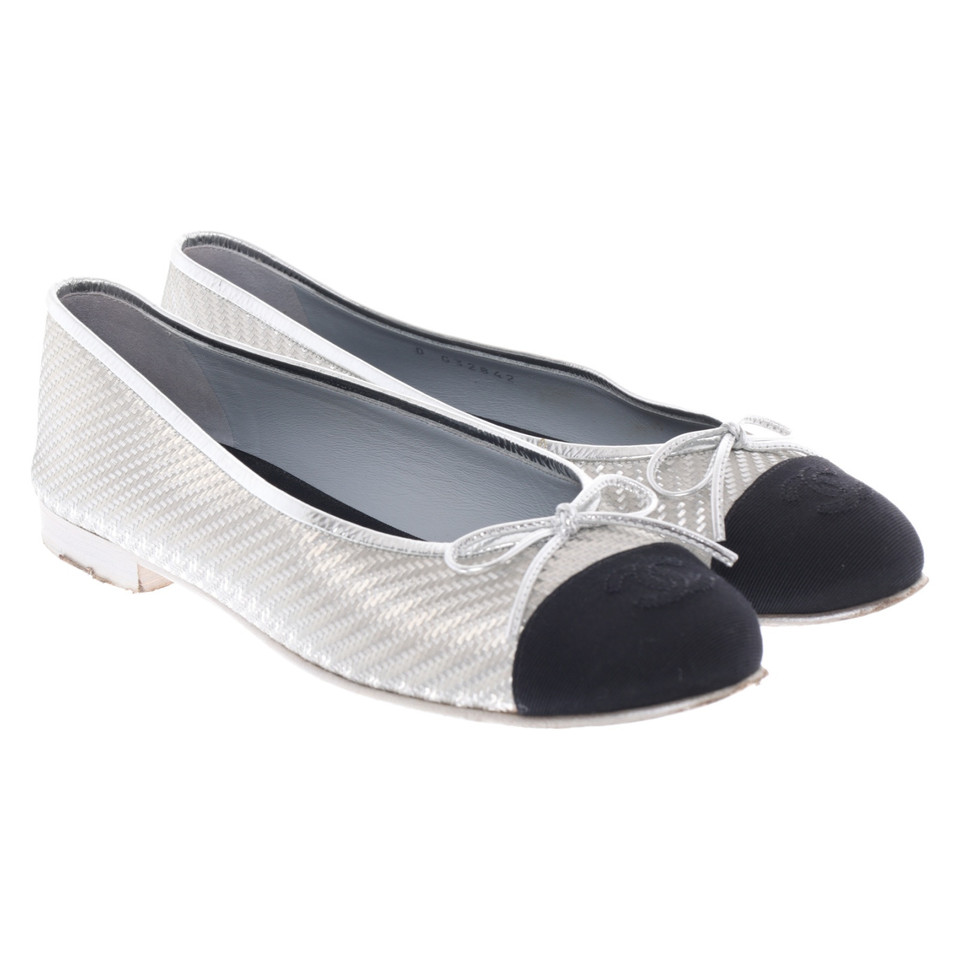Chanel Slippers/Ballerinas in Silvery