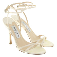 Jimmy Choo Sandales en crème blanche