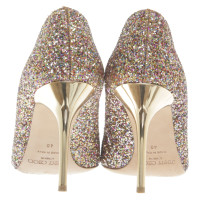 Jimmy Choo Peeptoes with glitter application