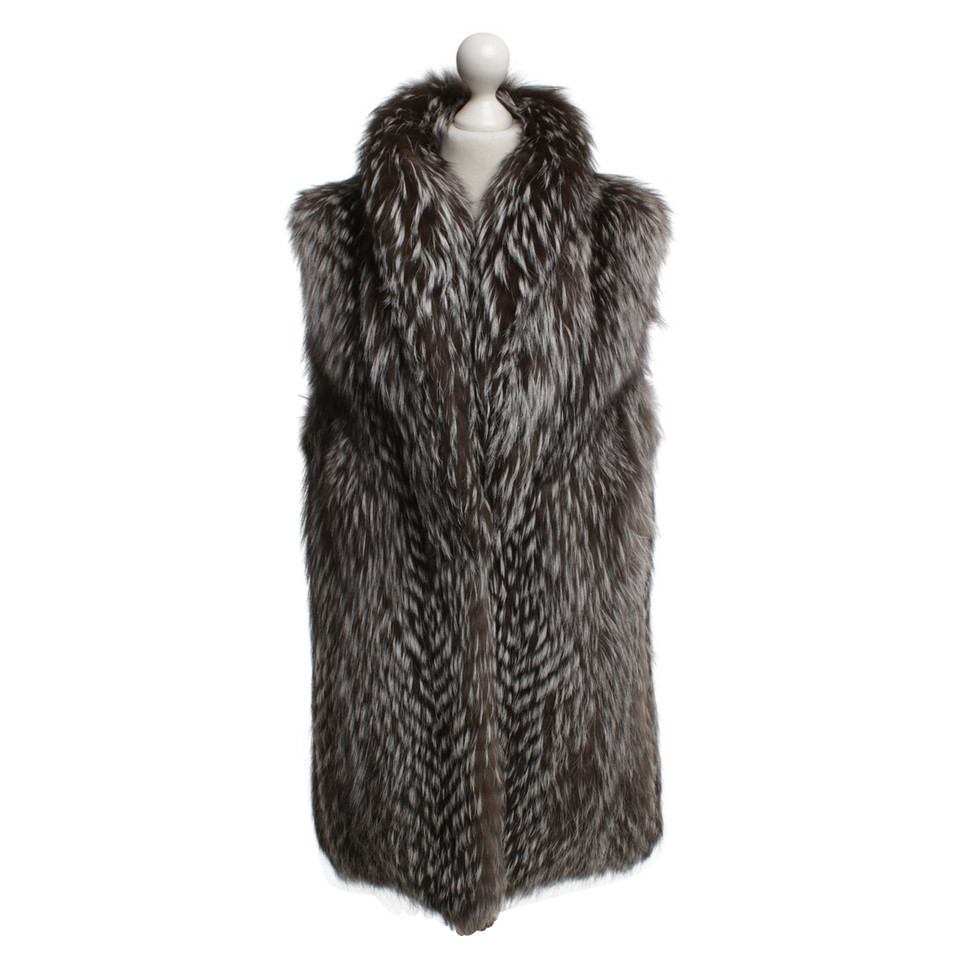 Cpl Vest made of real fur