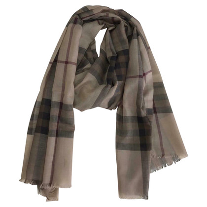 Burberry Schal/Tuch aus Wolle in Taupe