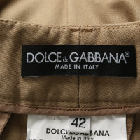 Dolce & Gabbana Anzug aus Baumwolle in Ocker