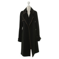 Hermès Trench coat with leather piping