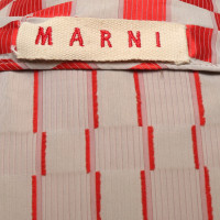 Marni Mantel in Beige/Rot