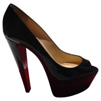Christian Louboutin Patent leather peep toes