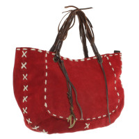 Dolce & Gabbana Suede handbag in red