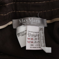 Max Mara Anzug aus Leinen in Braun