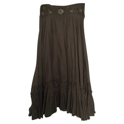 Les Copains Skirt Cotton in Khaki