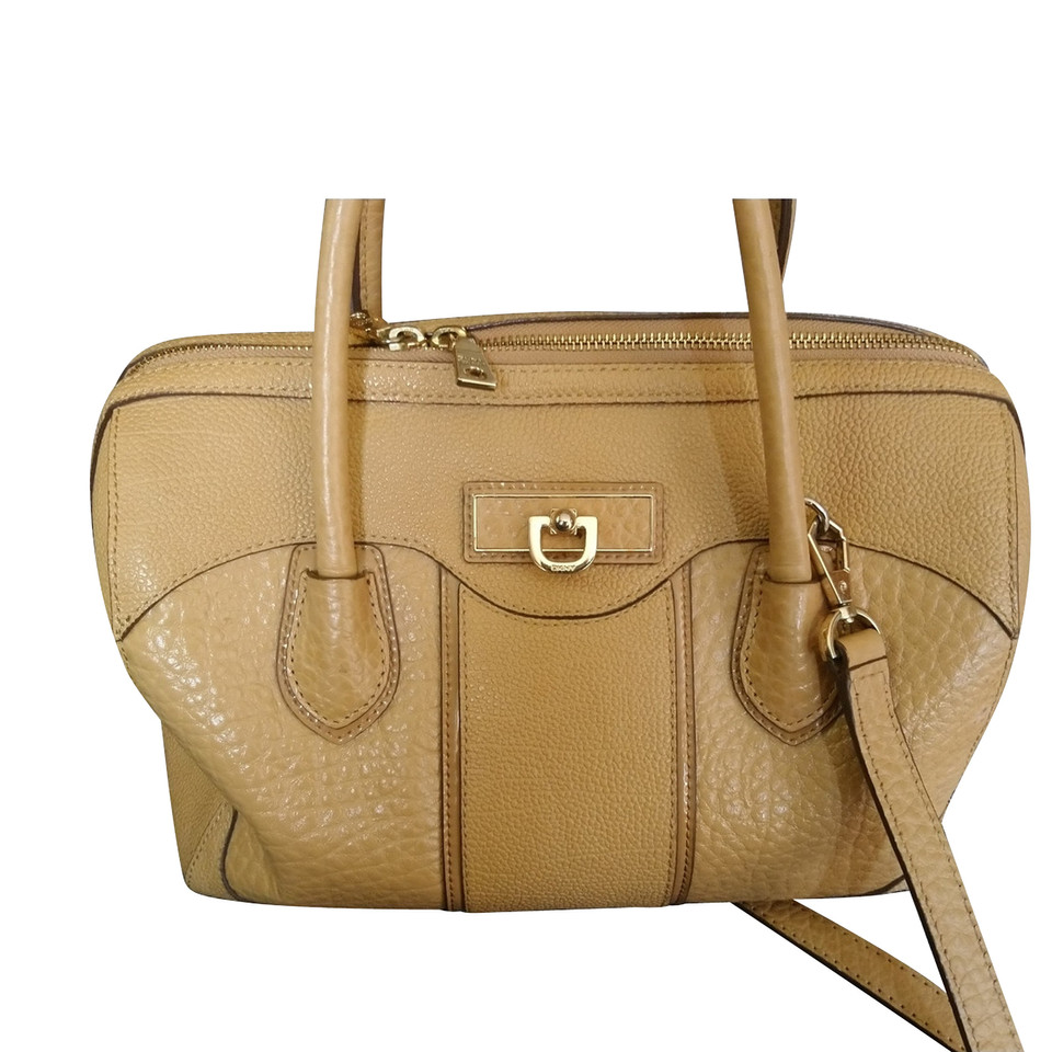 Dkny Handtas Leer in Beige