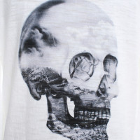 Skull Cashmere Shirt in tweekleurig