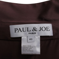 Paul & Joe zijden jurk in aubergine