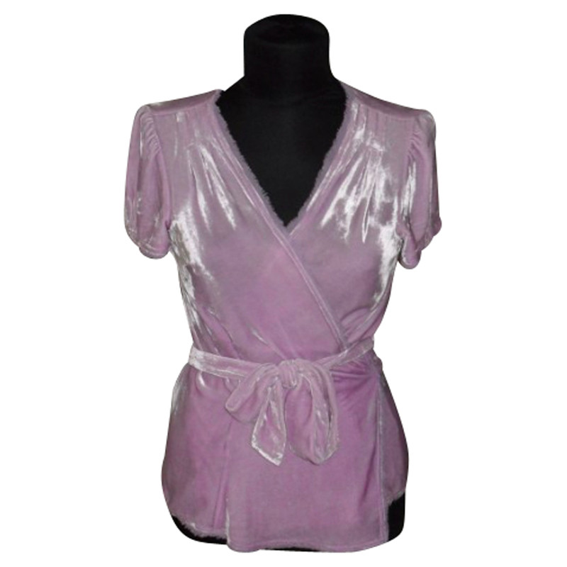 Diane Von Furstenberg Wrap blouse made of velvet