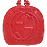 Gucci Soho Bag aus Leder in Rot