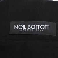 Neil Barrett Pantalon froissé en noir
