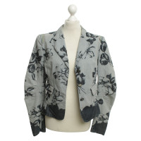 Marithé Et Francois Girbaud Denim jacket with a floral pattern