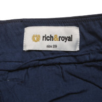 Rich & Royal Paire de Pantalon en Bleu