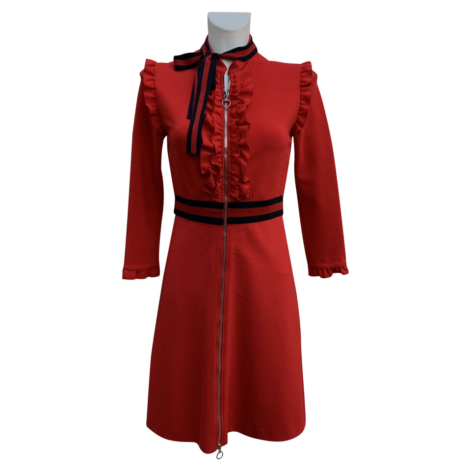 Gucci Kleid aus Viskose in Rot