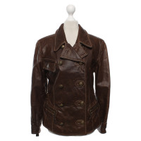 Sylvie Schimmel Jacket/Coat Leather in Brown