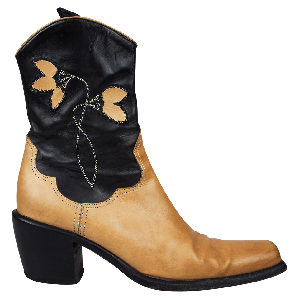 Sartore Bottines en Cuir en Ocre