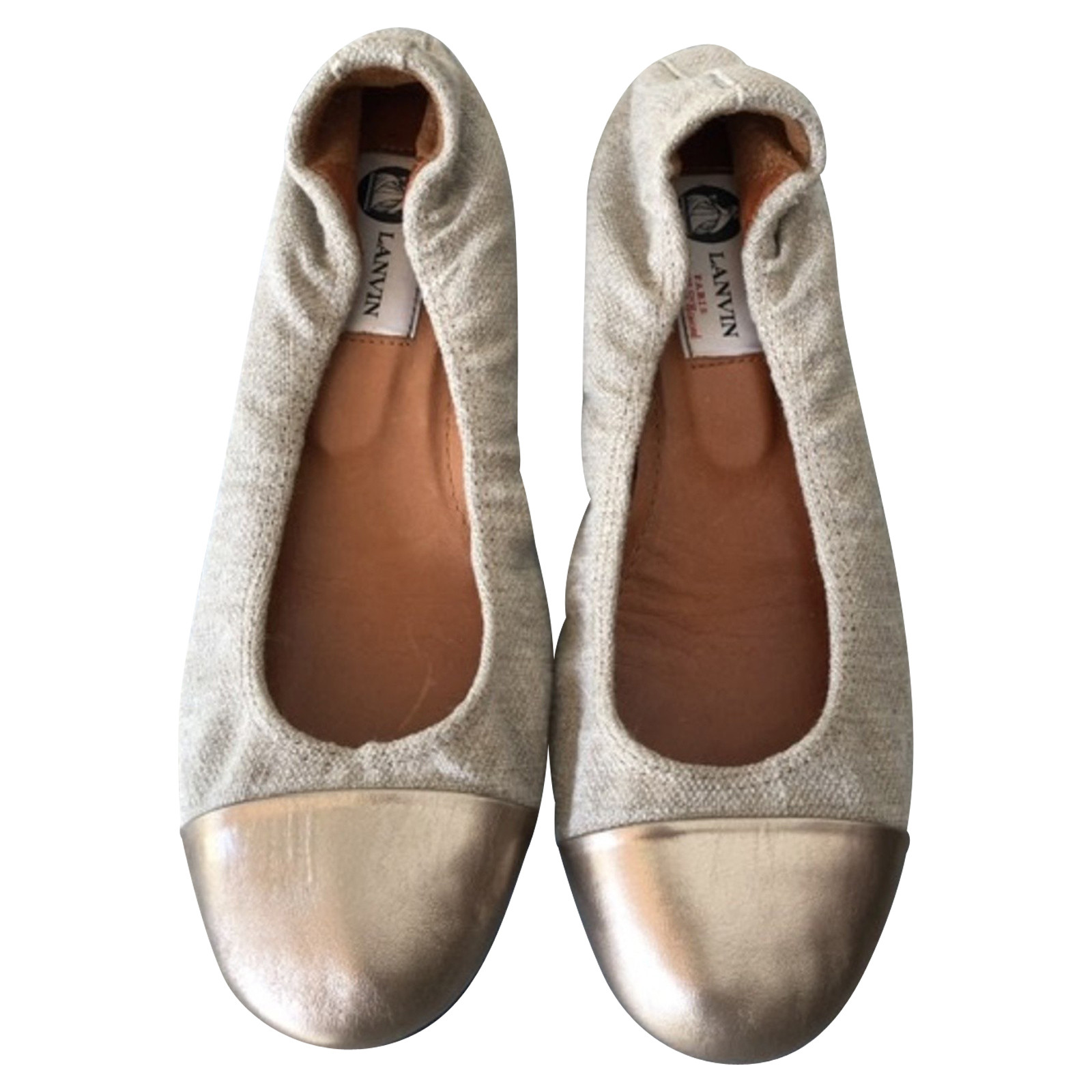Lanvin Slippers/Ballerinas in Cream - Second Hand Lanvin Slippers/Ballerinas  in Cream buy used for 220€ (4198178)