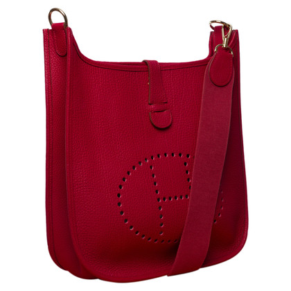 Hermès Evelyne aus Leder in Rot