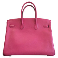Hermès Birkin Bag 35 aus Leder in Rosa / Pink