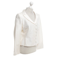 Rena Lange Silk blazer in cream