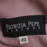 Patrizia Pepe Giacca di pelle d'agnello in rosa