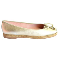 Pretty Ballerinas Slippers/Ballerinas Leather in Gold