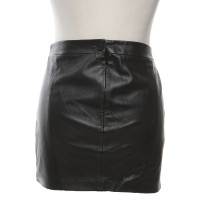 Patrizia Pepe Skirt Leather in Black