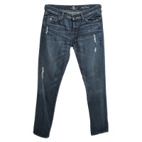 7 For All Mankind Used-Jeans mit Waschung