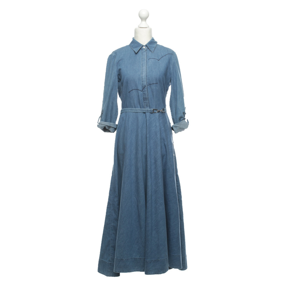 Gabriela Hearst Kleid aus Baumwolle in Blau