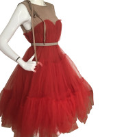 Lanvin For H&M Kleid aus Seide in Rot