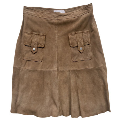 Stefanel Skirt Leather in Brown