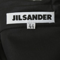 Jil Sander Satin-Kleid in Schwarz