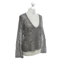 Luisa Cerano Sweater in silver / grey
