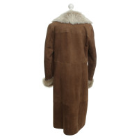 Basler Pelle di pecora cappotto in marrone