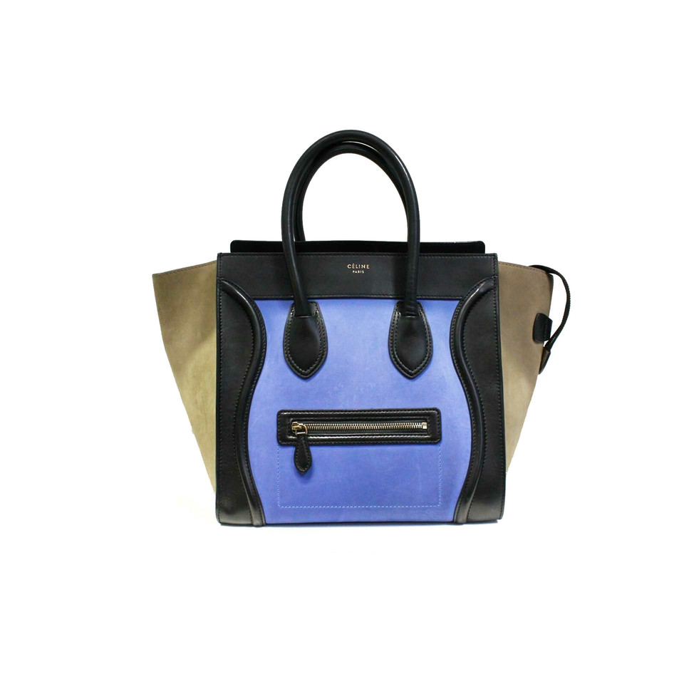 Céline Luggage aus Leder in Blau