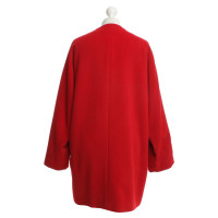 Gianni Versace Wollen jas in rood