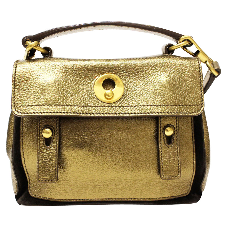 Yves Saint Laurent Shopper Leather in Gold