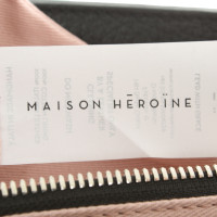 Maison Heroine Handtasche aus Leder in Schwarz